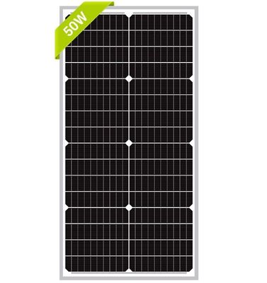 50W 12V monokrystaliczny panel słoneczny do zrównoważonego ładowania baterii RV Camper SUV