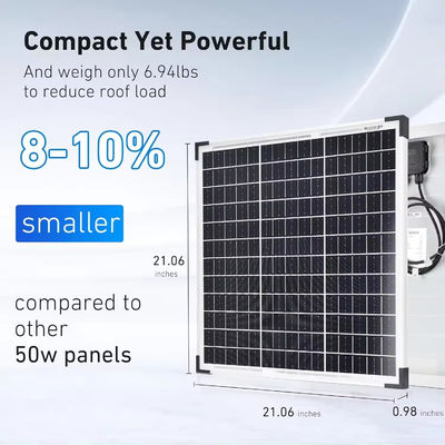 50w 60w Monokrystaliczne Pv Panele słoneczne ogniwo srebrne ramy Bificalne przezroczyste szkło dla silnych wiatrów Śnieżny surowy klimat